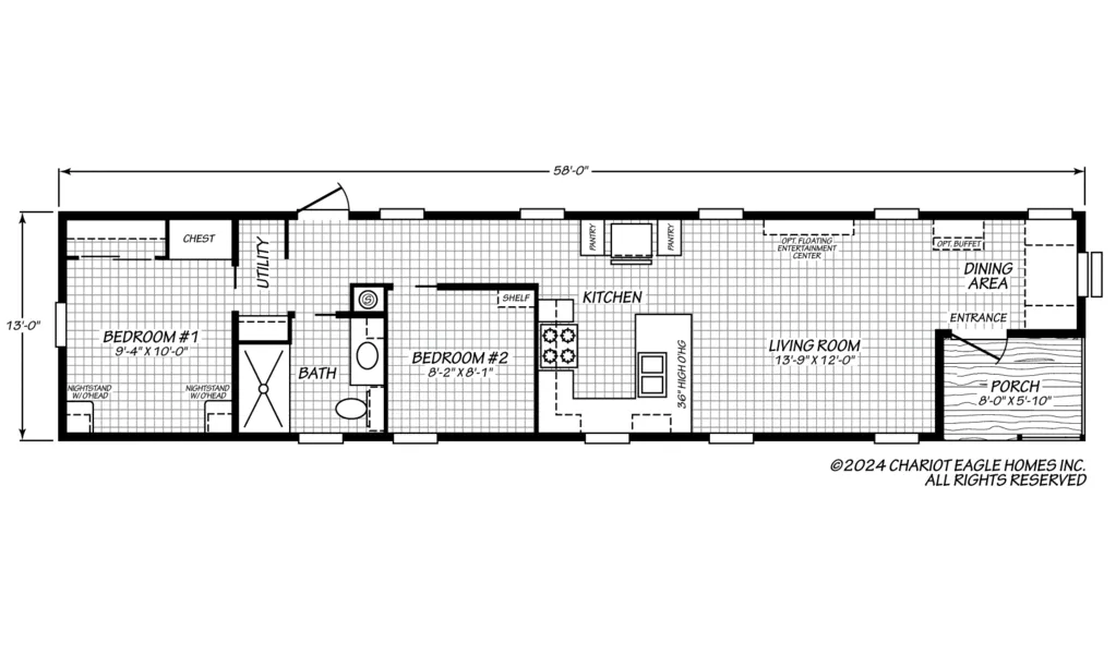 Chariot Eagle Falcon 13582F floor plan