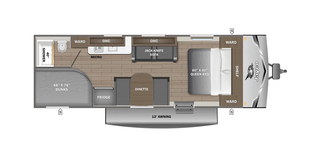 2026 Jayco Jay Flight SLX 250BHW floor plan