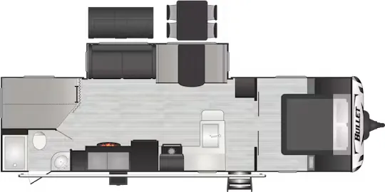 Keystone Bullet Premium 290BHS floor plan