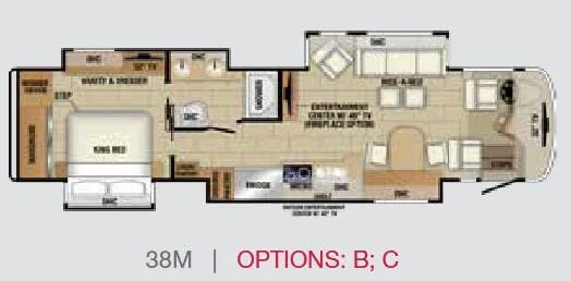 Entegra Coach Aspire 38M floor plan