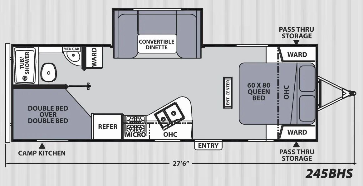 Coachmen Apex Ultra-Lite 245BHS floor plan