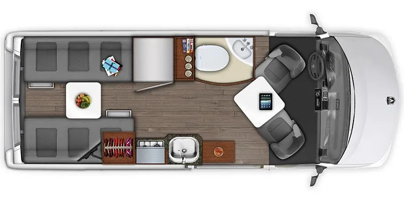 Roadtrek ZION Base floor plan