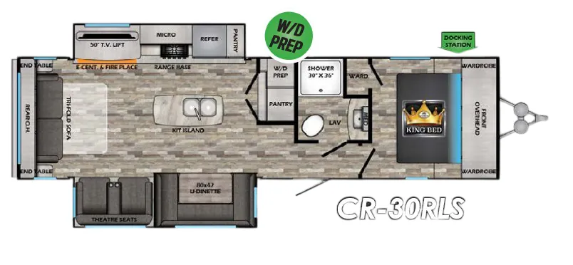 CrossRoads Cruiser Aire CR30RLS floor plan