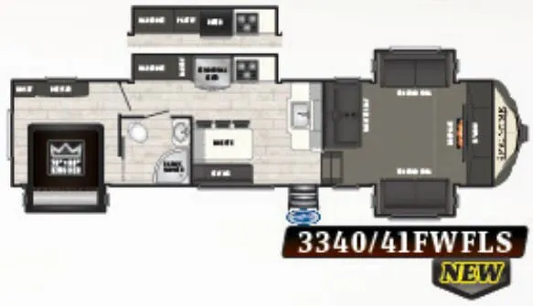 Keystone Sprinter Limited 3341FWFLS floor plan