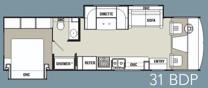 Coachmen Pursuit 31 BDP floor plan