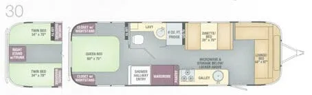 2016 Airstream Serenity 30 - Floor plan