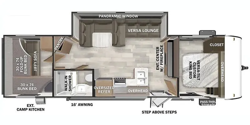 Forest River Salem Cruise Lite Northwest 273QBXL floor plan