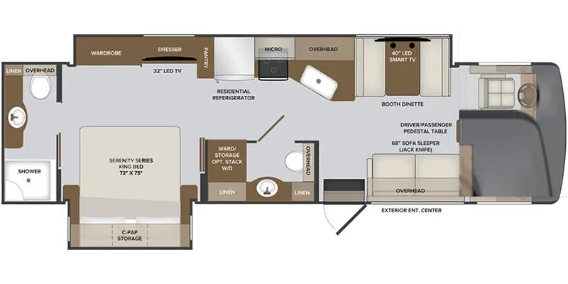 Holiday Rambler Invicta 33HB floor plan