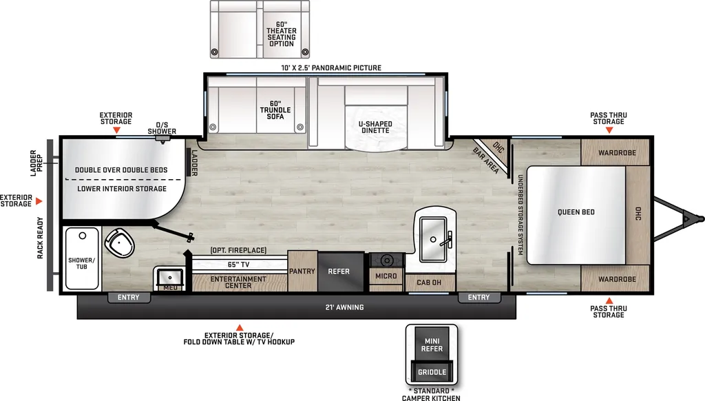 2026 Coachmen Catalina Legacy Edition 273DBHCK floor plan