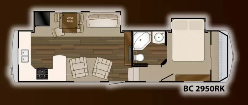 Heartland Big Country Gold Edition 2950RK floor plan