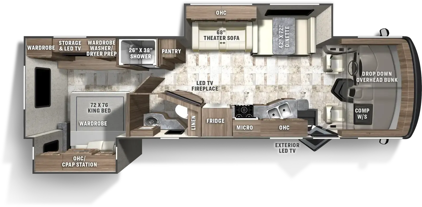 Coachmen Pursuit 31TS floor plan