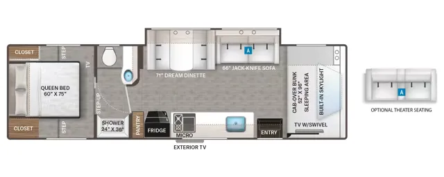 Thor Motor Coach Echelon HS31 floor plan