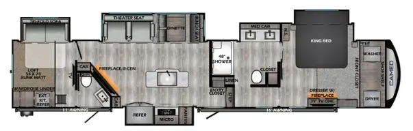 CrossRoads Cameo 4051BH floor plan