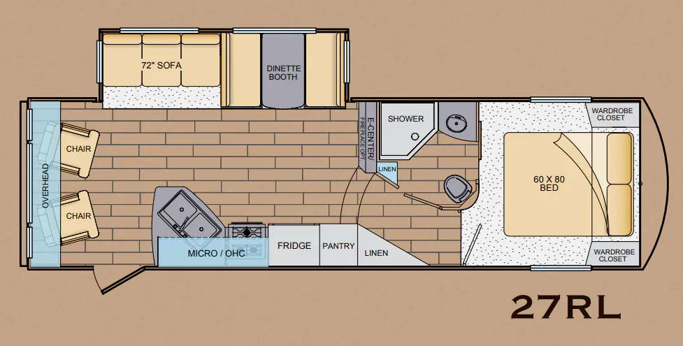 Shasta Phoenix 27RL floor plan