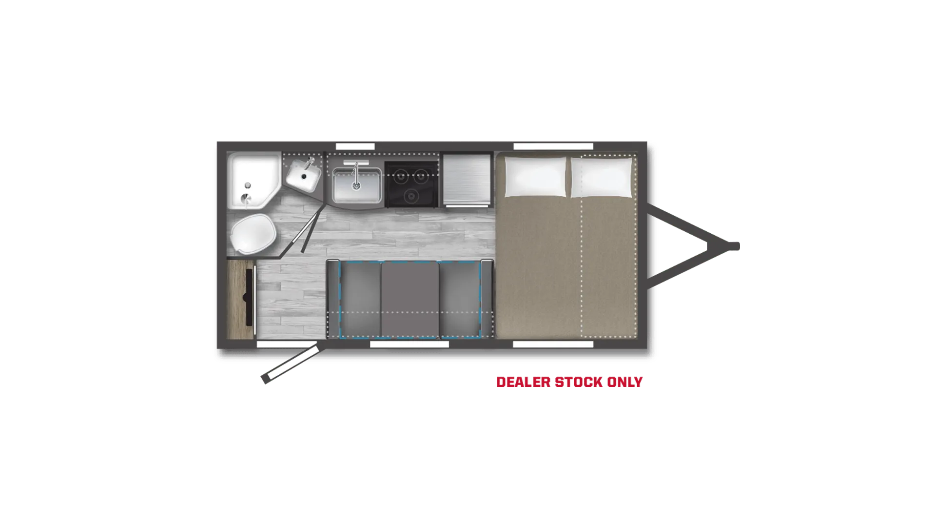 Winnebago Micro Minnie 1708FB floor plan