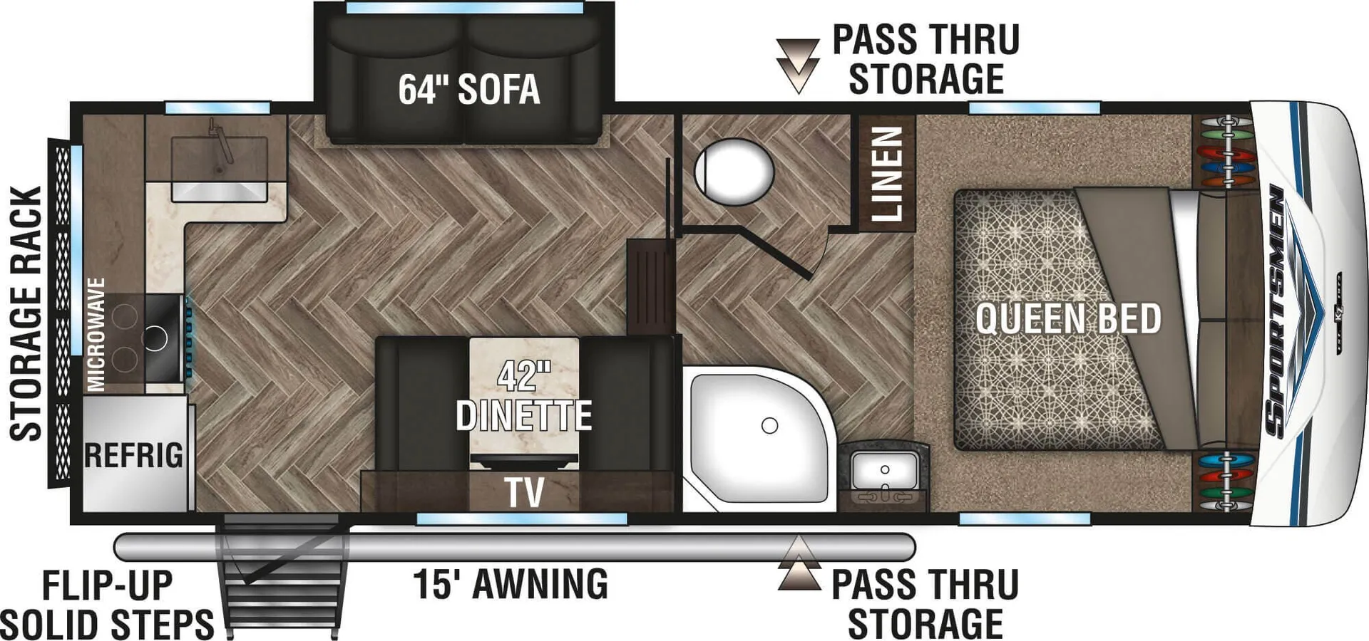 K-Z Sportsmen 231RK floor plan