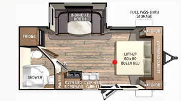 Cruiser RV Fun Finder 210UDS floor plan