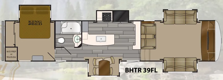 Heartland Bighorn Traveler 39FL floor plan