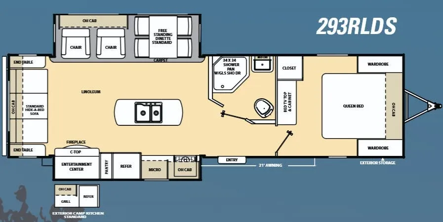 Coachmen Catalina 293RLDS floor plan