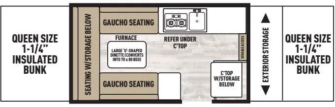 Forest River Viking 2308LS floor plan