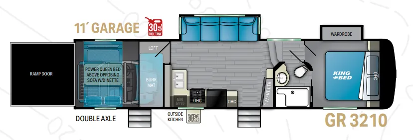 Heartland Gravity 3210 floor plan