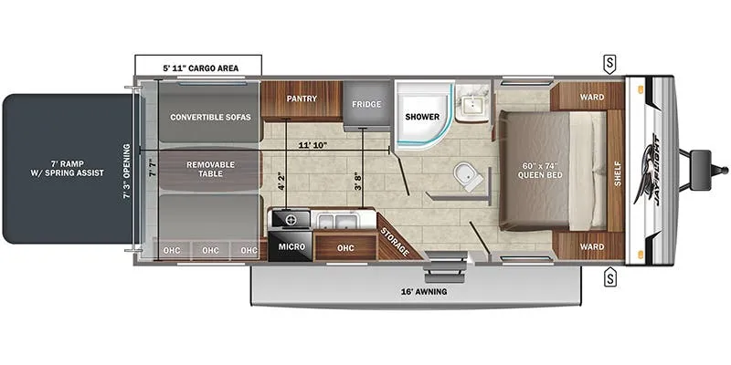 Jayco Jay Flight SLX 8 236TH floor plan
