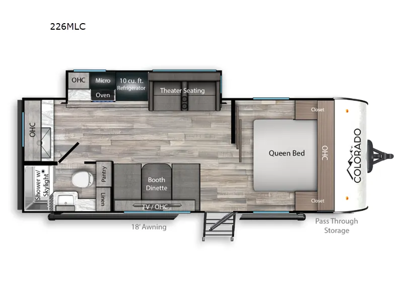 2026 Dutchmen Colorado 226MLC - Floor plan