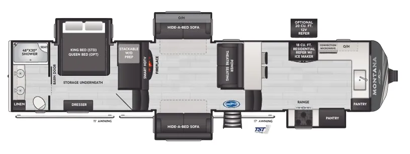 Keystone Montana 3795FK floor plan