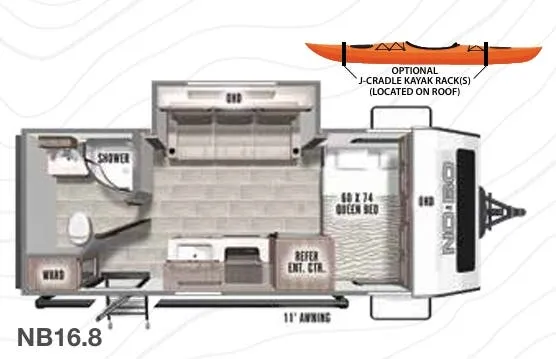 Forest River No Boundaries NB16.8 floor plan