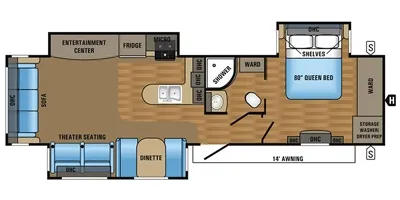2017 Jayco Jay Flight 34RSBS floor plan