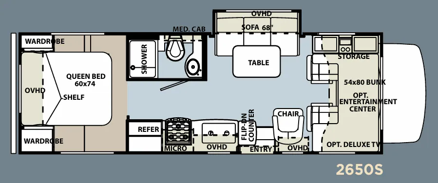 Forest River Sunseeker 2650S floor plan