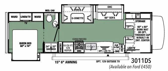 Forest River Forester Classic 3011DS floor plan