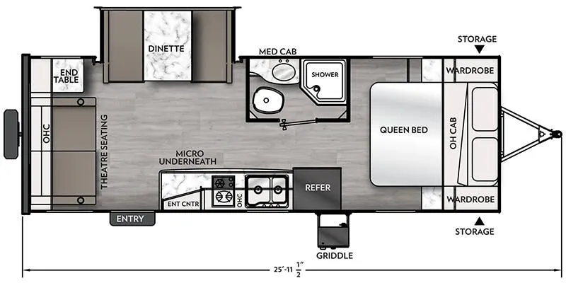 2024 Coachmen Apex Nano 221RLS - Floor plan