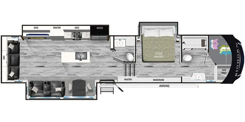 Heartland Bighorn BH 3910 FB floor plan