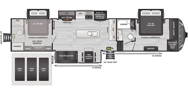 2026 Keystone RV Avalanche 390DS - Floor plan