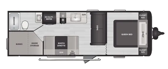 2024 Keystone Springdale Classic 260BHC floor plan