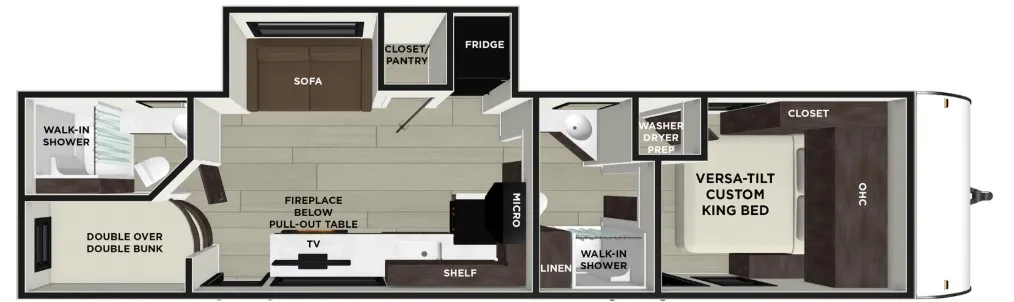 2026 Forest River Wildwood 320ICE - Floor plan