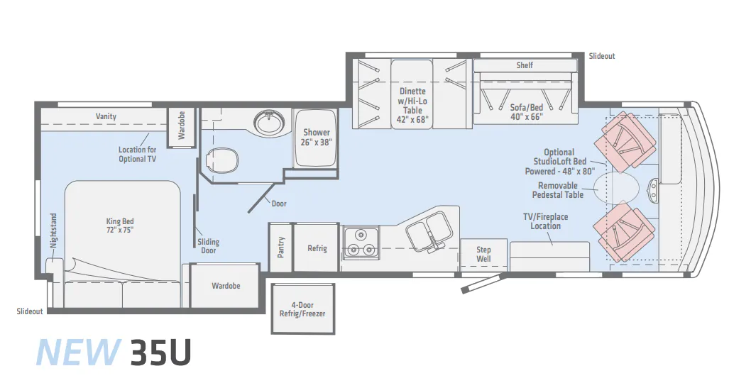 Winnebago Sunstar 35U floor plan