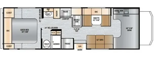 East to West Entrada 2700NS floor plan