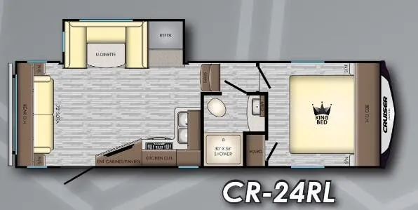 CrossRoads Cruiser Aire 24RL floor plan