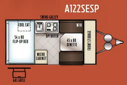 Forest River Rockwood Extreme Sports Package A122SESP floor plan
