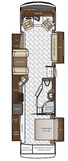 Newmar Canyon Star 3608 floor plan