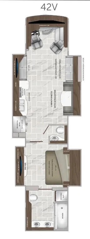 American Coach American Dream 42V floor plan