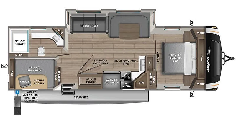 2025 Jayco Eagle HT 284BHOK floor plan