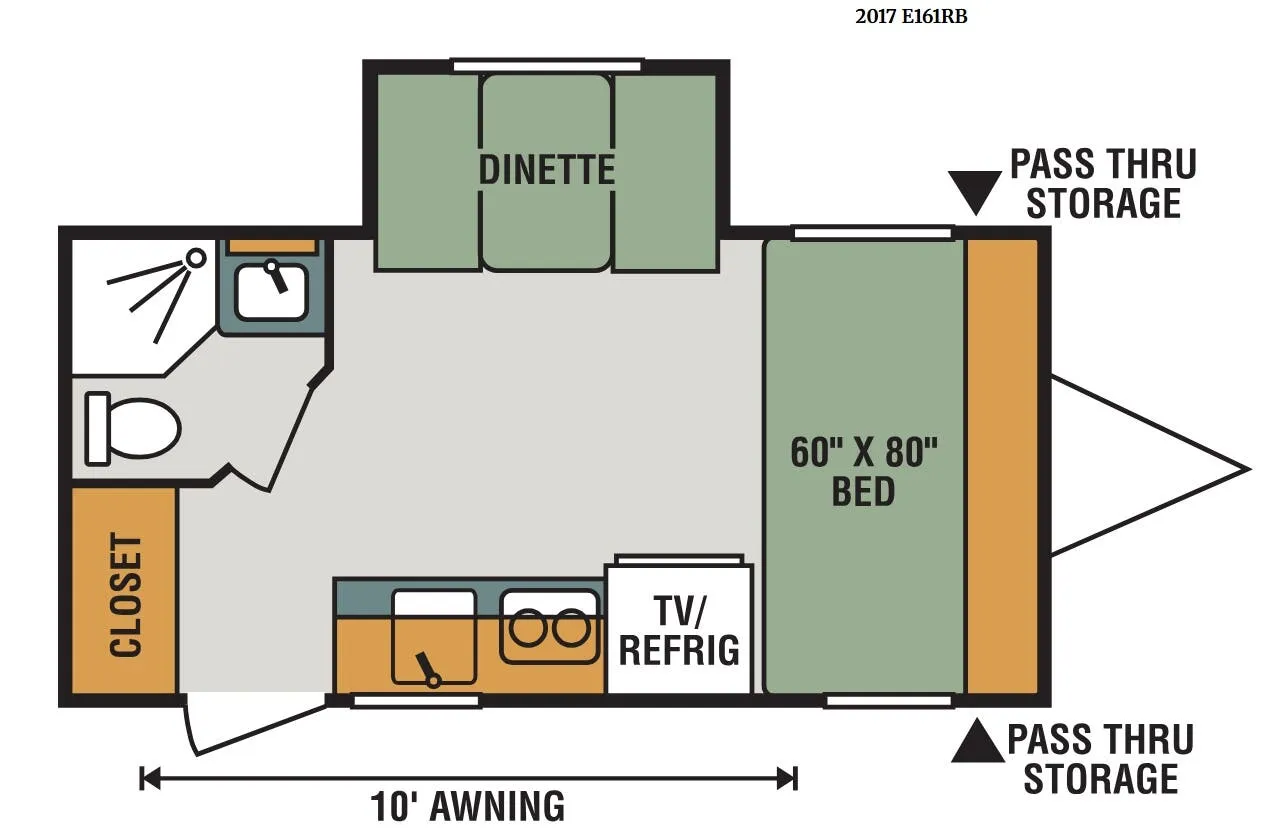 K-Z Escape E161RB floor plan