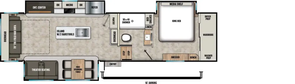2026 Coachmen Chaparral 336TSIK floor plan