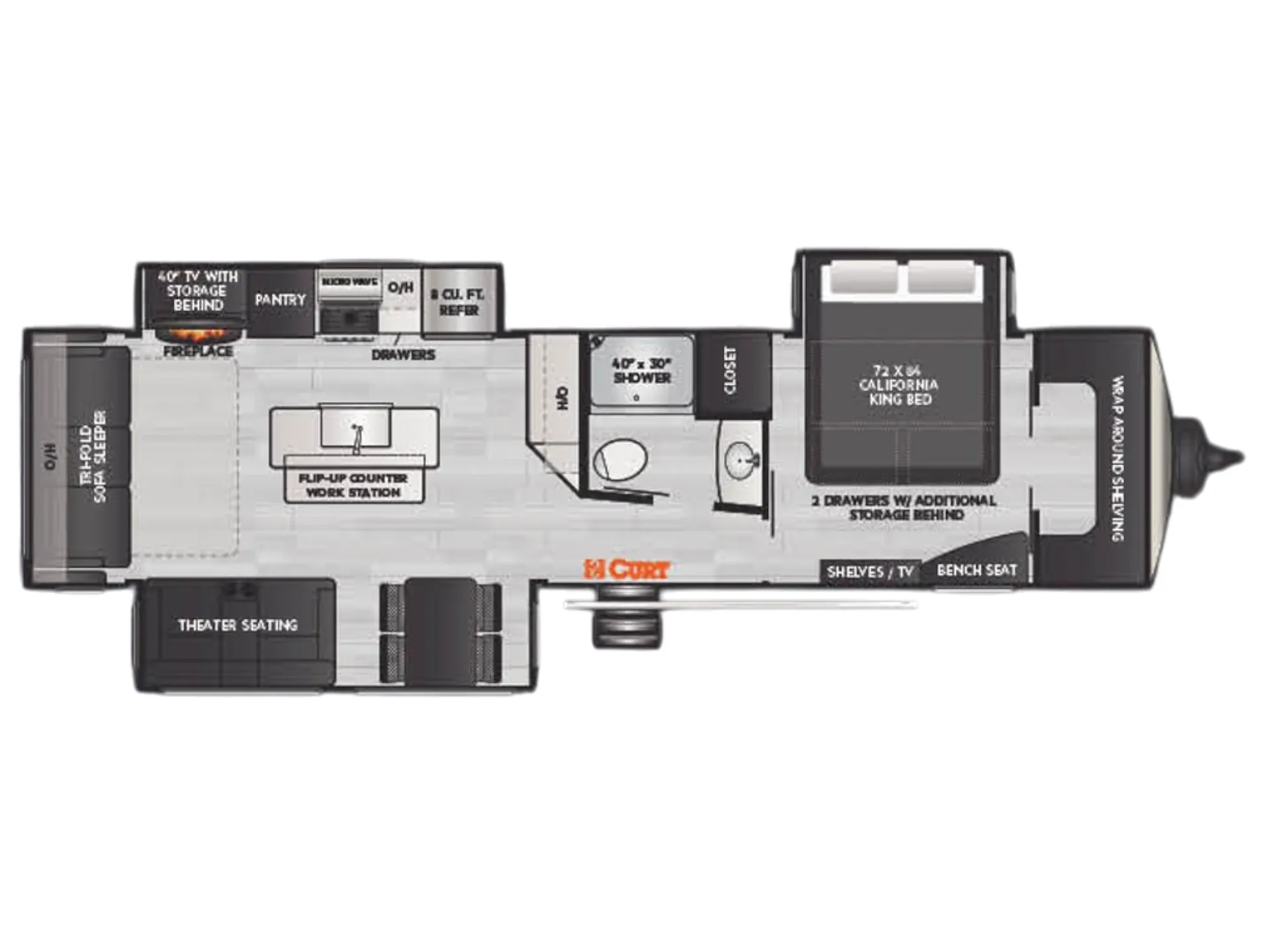2022 Keystone Arcadia 377RL - Floor plan