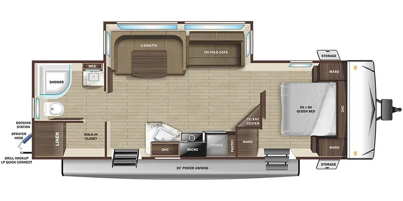 Highland Ridge Range Lite 252RB floor plan