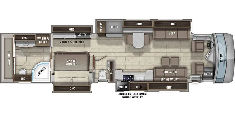 Entegra Coach Aspire 44W floor plan