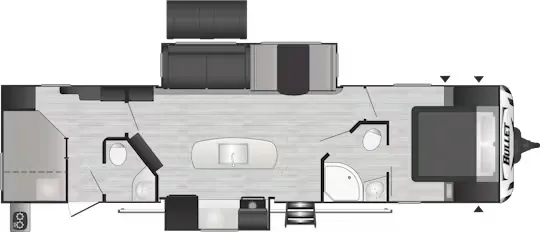 Keystone Bullet Premium 330BHS floor plan